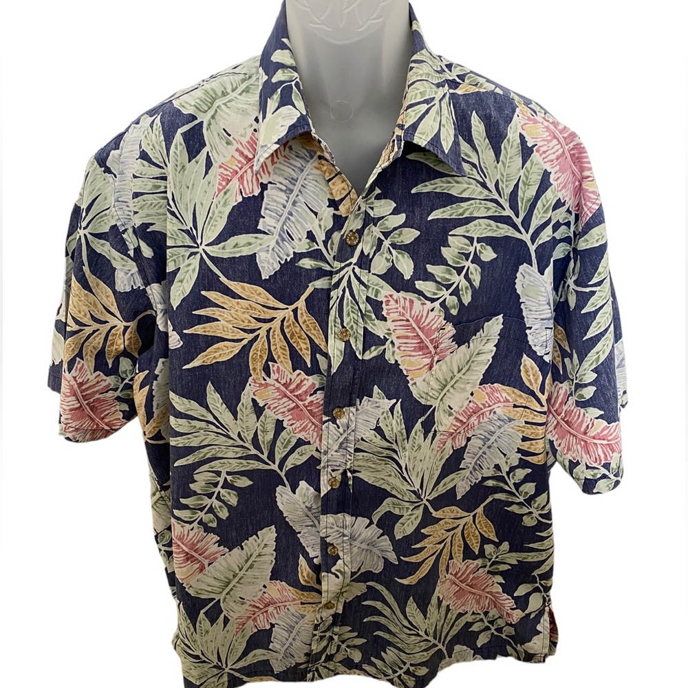 COOKE STREET Aloha Hawaiian Floral Reverse Shirt Men 2XL XXL